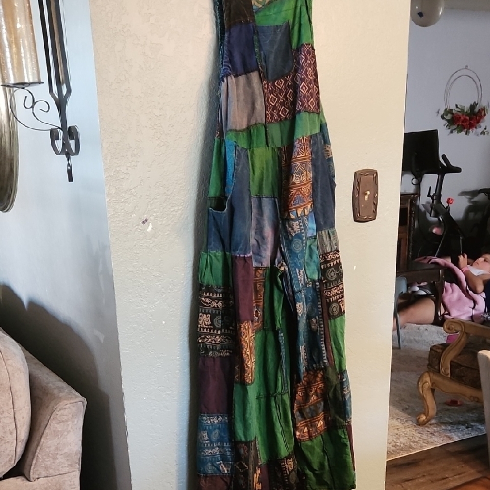 Africway Vibrant Patchwork Overalls - image 5